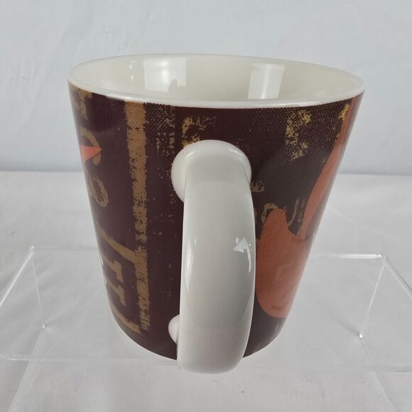 Starbucks Guatamala Coffee Mug Tea Cup 2006 Ceramic Brown & White 20oz - Picture 4 of 7